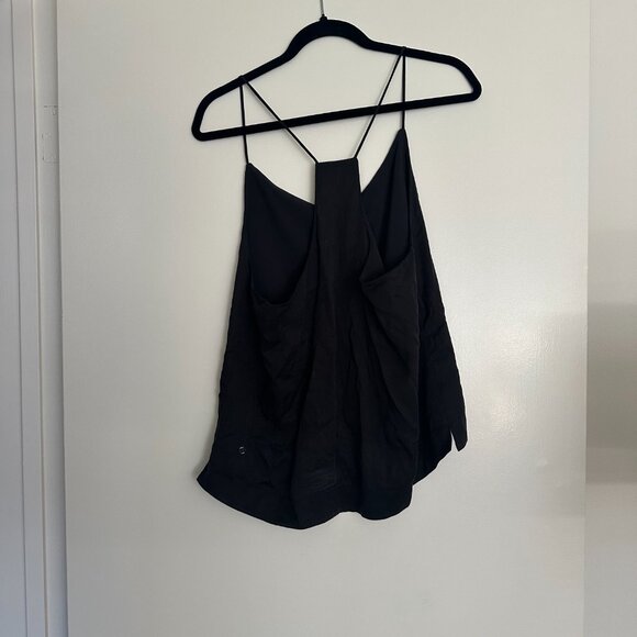 Lululemon Black Satiny Flowy Tank - Picture 2 of 4